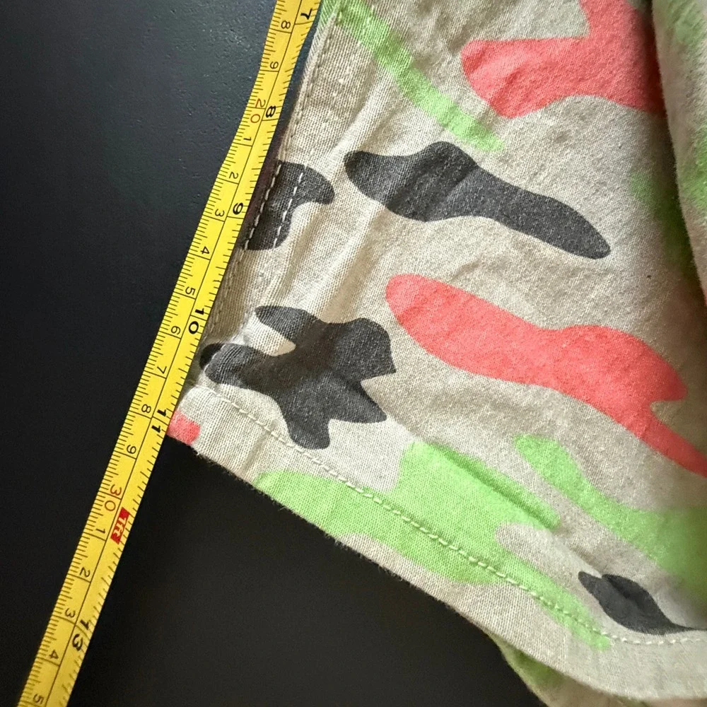 Demolition‎ Mens Camo Shorts Size 40 Multicolor Neon Green Pink Grey 2019